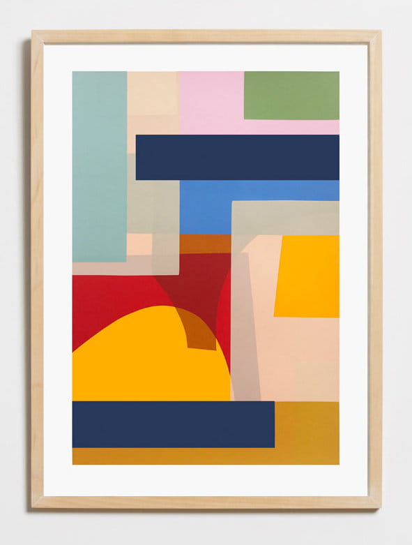 Illustration abstraite faite par Jonathan Lawes, nom de l'illustration : Litmus